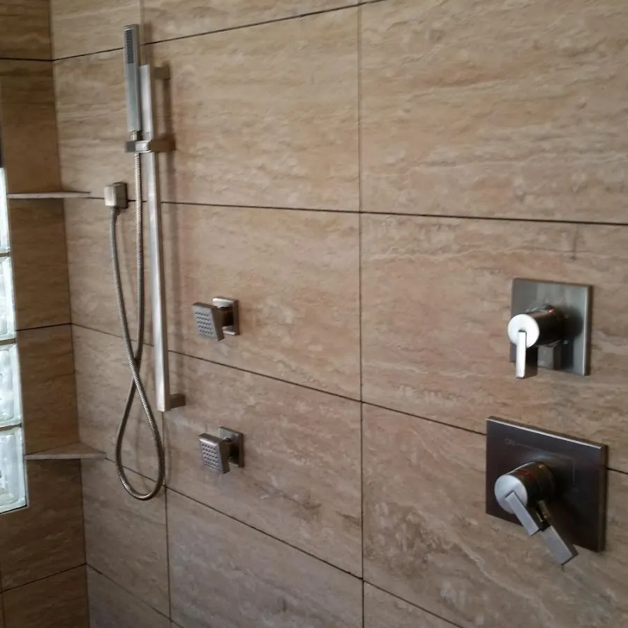 Shower fixture installation for Water Heater Replacement in Groton
